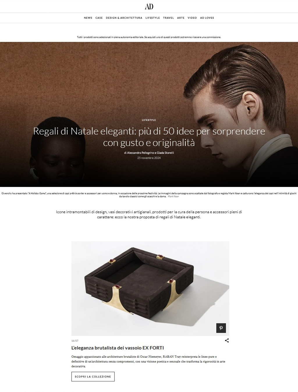 AD Italia – Regali di Natale eleganti 2024